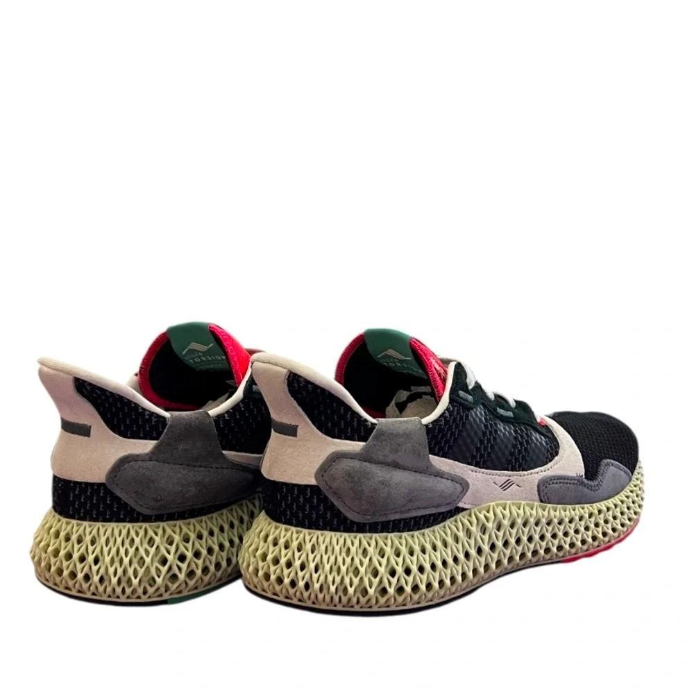 ADIDAS - BLACK TAN MINT GREEN ZX 4000 FUTURECRAFT “BLACK ONYX” SNEAKERS
